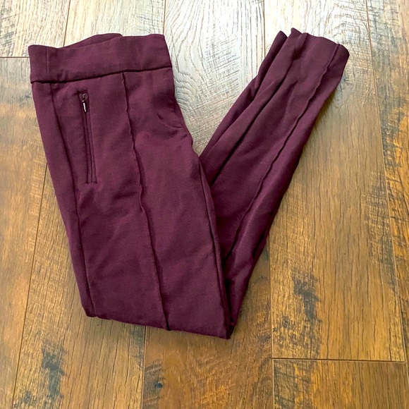 Loft Modern Skinny Ankle Pants in Maroon - Picture 2 of 4